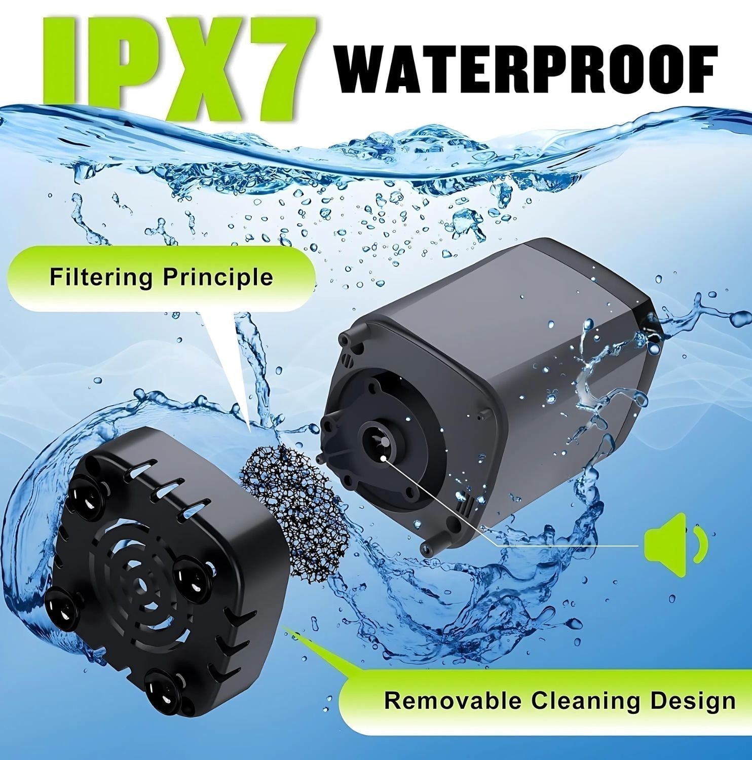 CARVALHO Portable Electric Camping Shower - USB Rechargeable Outdoor Shower Head with 2.2Ah Battery