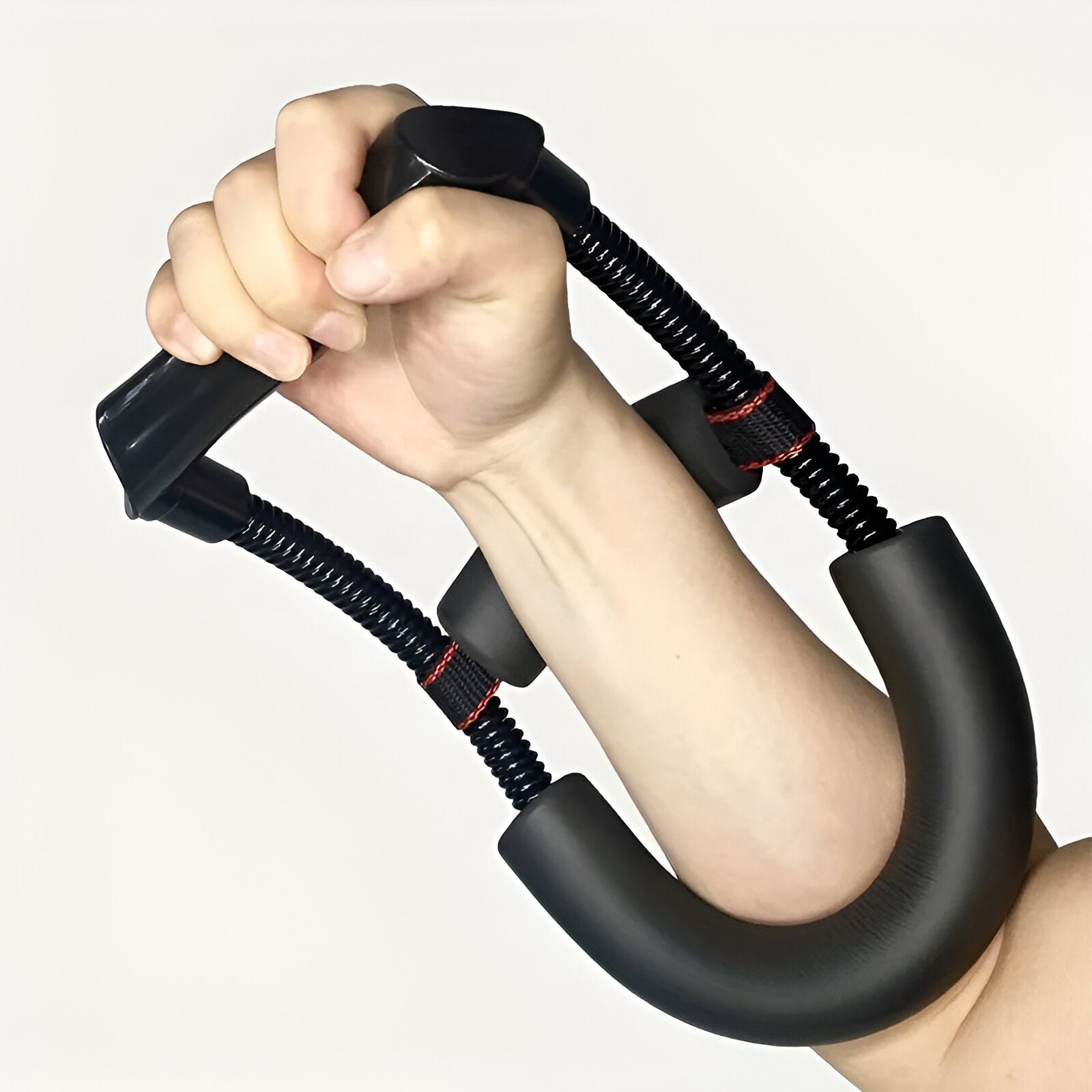 CARVALHO Hand Grip Strengthener - 5kg-60kg Adjustable Forearm Exerciser for Muscle Building & Recovery (Black)